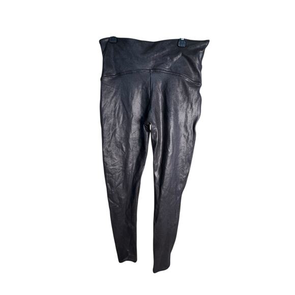 Spanx NWT Faux Leather Leggings in Black Size XL - Picture 3 of 8
